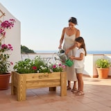 thumbnail of HORTALIA Mesa de cultivo Gardenbrico M40 em madeira tratada para exterior - 80x60x40 cm