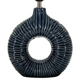 thumbnail of Mauro Ferretti - lampada da tavolo seta blu cm 28,5x15x43 - 171300000B