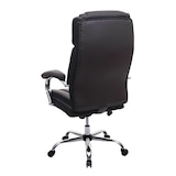 thumbnail of XXL Bürostuhl HWC-H94, Drehstuhl Schreibtischstuhl Chefsessel, 220kg belastbar Federkern Kunstleder ~ braun