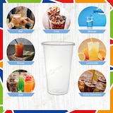 thumbnail of DayBays 800 Stk. Trinkbecher 500ml Ø9cm Plastikbecher mit Eichstrich bei 0,5L transparent PP