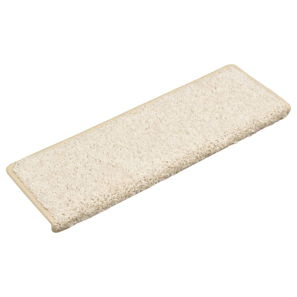 vidaXL Trapmatten 15 st 65x21x4 cm wit