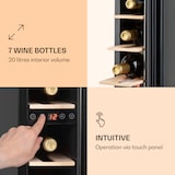 thumbnail of Klarstein Vinovilla 7 Built-in Uno Quartz Einbau-Weinkühlschrank Weißes Glas Weiß