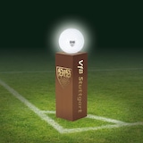 thumbnail of VfB Stuttgart LED-Dekosäule Rost-Optik mit Leuchtkugel - 84 cm - braun