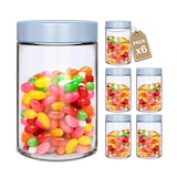 thumbnail of LG Luxury & Grace Tarros de Conservación Pack 6 (0,5 L, 13×8,5 cm) – Herméticos para Vacío – Tapa en Blanco Perla