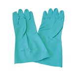 thumbnail of Nitril Chemikalienschutz-Handschuhe Größe L/9 L=33cm grün