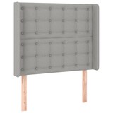 thumbnail of vidaXL Boxspringbett mit Matratze & LED Hellgrau 90x190 cm Stoff