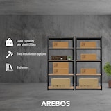 thumbnail of Scaffalature Pesanti Scaffalature da Officina Scaffali da Ufficio MDF nero