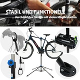 thumbnail of Fahrradmontageständer höhenverstellbar 50 kg Stahl magnetische schwarz