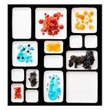 thumbnail of Teller aus Zuckerrohr in Weiss, viereckig, 80 x 80 x h 15 mm, 40 Stück