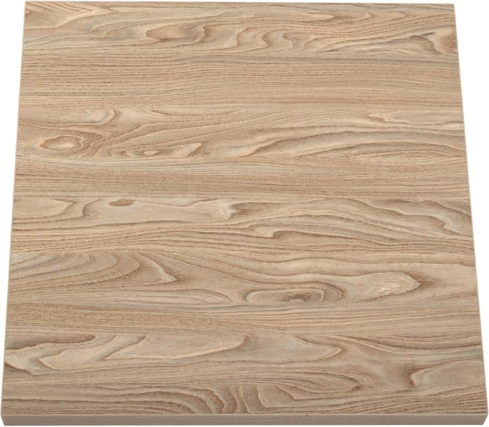 Plateau de table carré Bolero 600mm effet bois clair