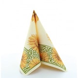 thumbnail of Mank Serviette Airlaid Aura, 40 x 40 cm, 50 Stück - Sonnenblumen Floral