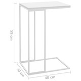 thumbnail of Table d'appoint Blanc 40x30x59 cm Bois d'ingénierie Modèle Concorde Chic