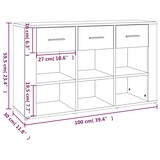 thumbnail of vidaXL Sideboard Weiß 100x30x59,5 cm Holzwerkstoff