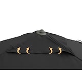 thumbnail of METRO PROFESSIONAL Ombrellone sospeso a 4 teste Tomoko, alluminio/poliestere, 4 x 4 m, protezione UV, idrorepellente, antracite/grigio