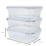 thumbnail of Ensemble de boite de conservation en verre 3 pièces Classbach C-FHD4020G