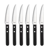 thumbnail of Amefa Coffret 6 couteaux steak Steak Pizza Noir - Manche POM microdenté