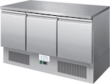 thumbnail of ICE-A-COOL 3 türiger Kühltisch mit Arbeitsplatte, Kapazizät 254 L, automatische Abtaufunktion