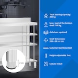 thumbnail of Royal Catering - Royal Catering Meuble bar comptoir - inox - 200 x 30 x 105 cm Comptoir de bar Plan de travail professionnel Table de travail en