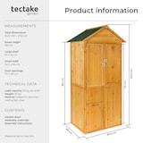 thumbnail of tectake Armoire de jardin Kadi 80,5 x 60 x 213,5 cm  Marron