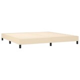 thumbnail of vidaXL Boxspringbett mit Matratze & LED Creme 200x200 cm Stoff