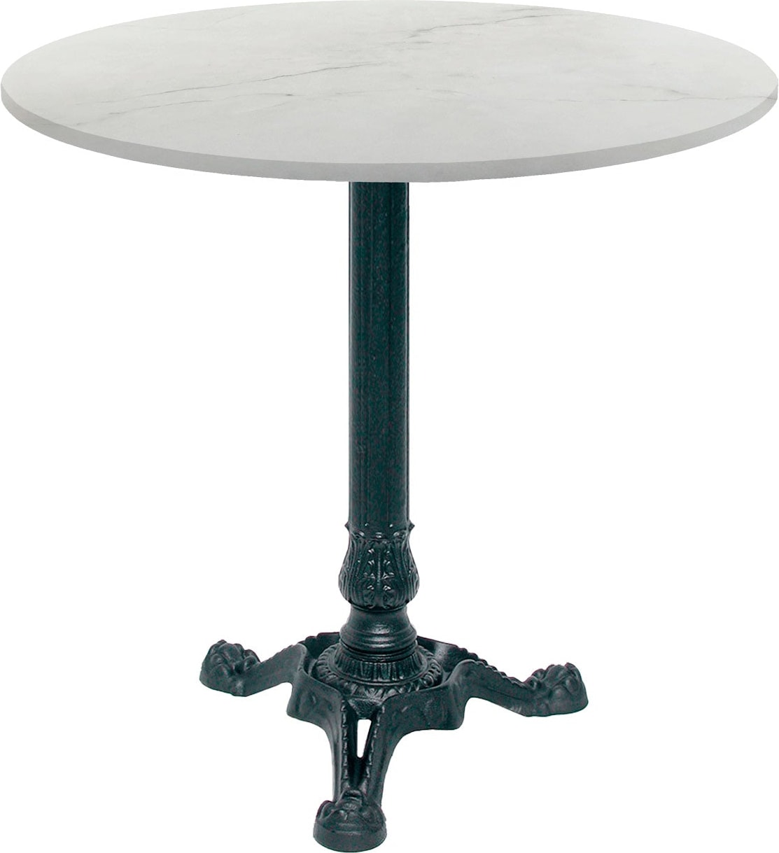 RestooTab - Tisch Bistrot Ø70cm Dekor Marmor paros