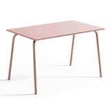 thumbnail of Ensemble table de jardin en métal et 4 chaises Rose poudré