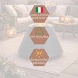 thumbnail of Camino a Bioetanolo Biocamino da Terra per Interno o Esterno in Acciaio e Vetro Bruciatore 1.5 lt Design Moderno per Salotto o Giardino cm 60x56 Nero