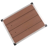 thumbnail of Helloshop26 - Receveur de douche extérieur WPC Inox 80x62 cm marron 02_0001980