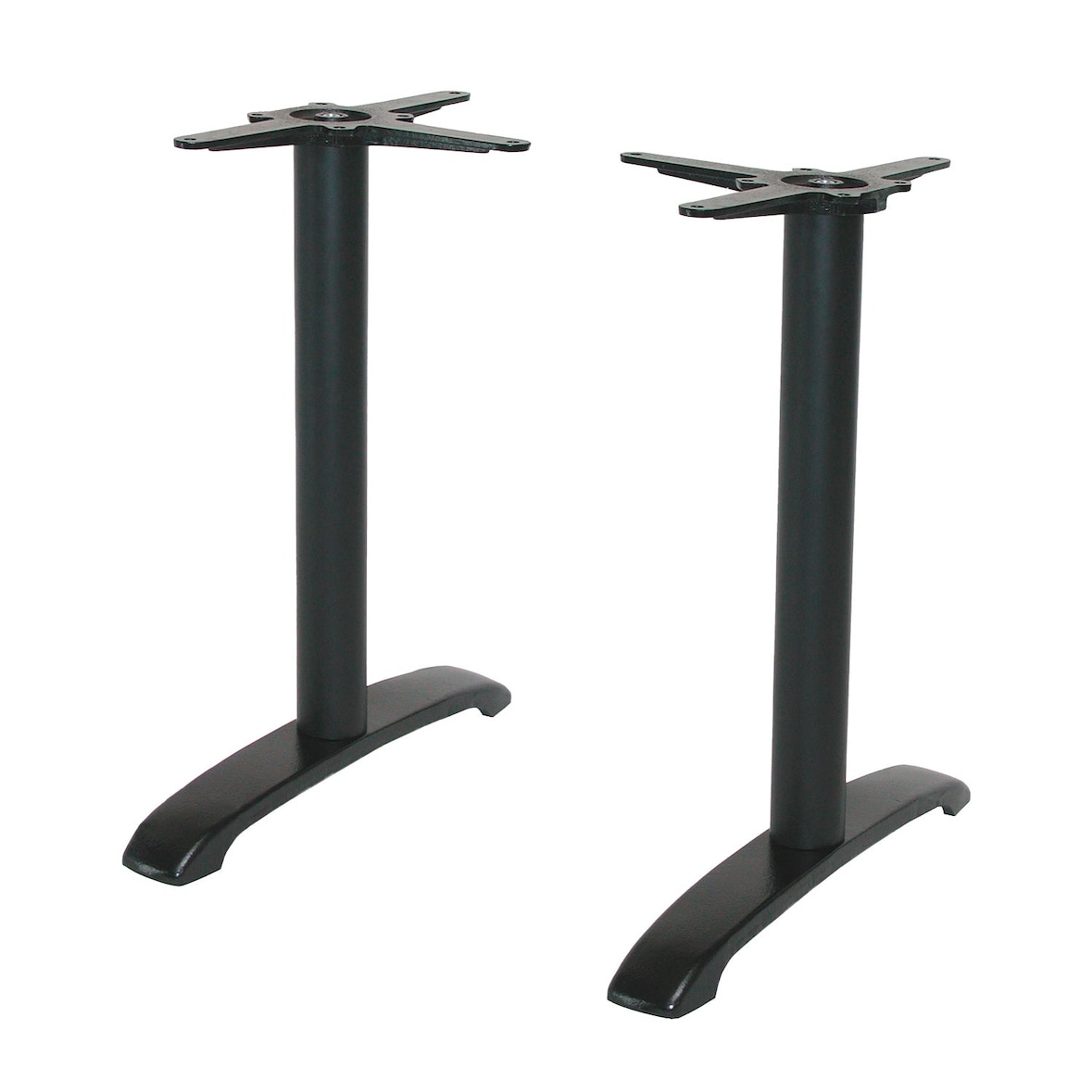 Restootab - Tischsäule für rechteckigen Tisch Modell Bazila schwarz