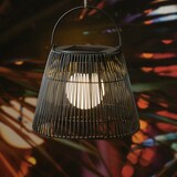 thumbnail of LED Solar Laterne Hängeleuchte in Rattanoptik Solarleuchte schwarz