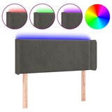 thumbnail of vidaXL LED Kopfteil Dunkelgrau 103x16x78/88 cm Samt