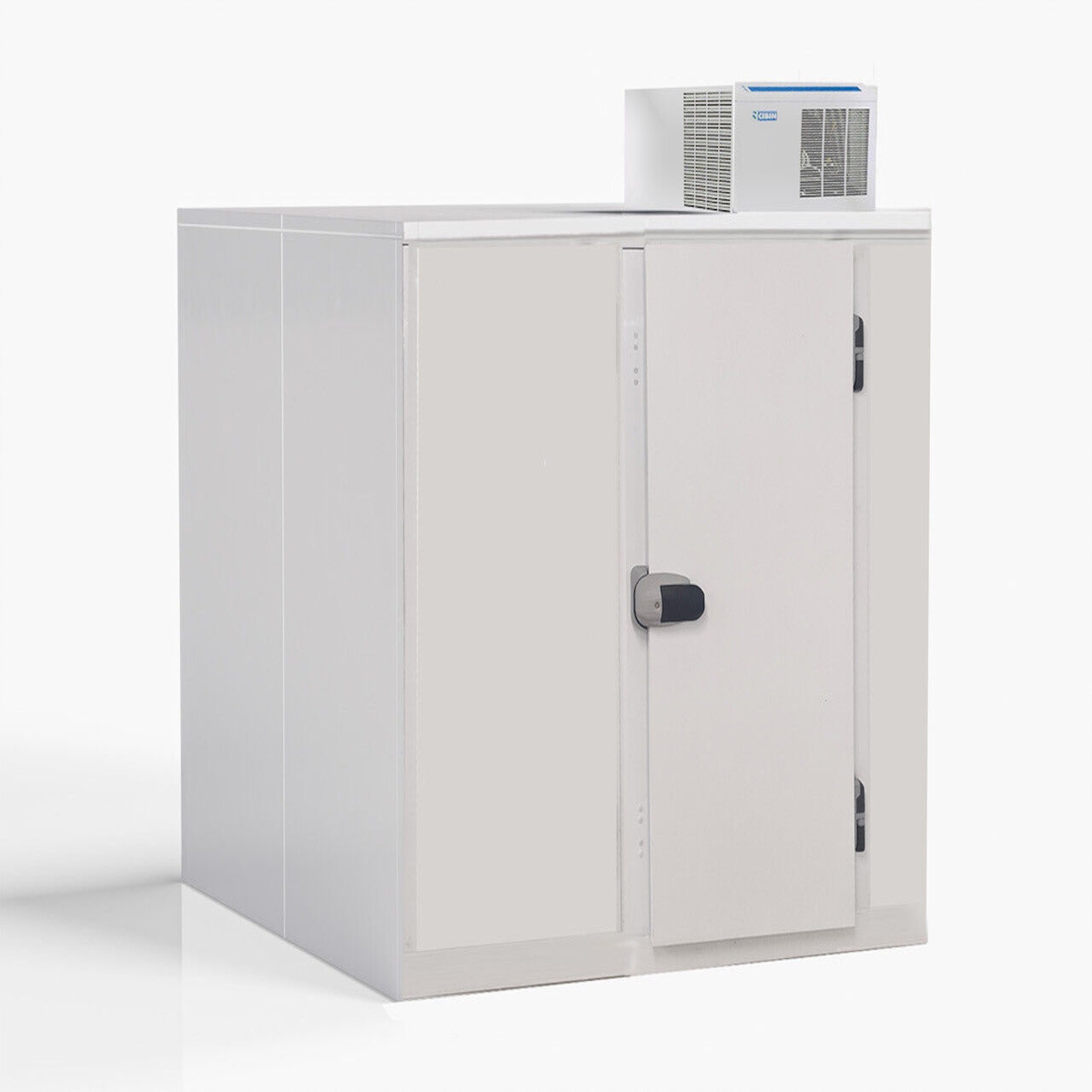 A&S polarny Kühlzelle mit Deckenaggregat begehbares Kühlhaus 6,8m³ 2400x1800x2010mm -2/+5°C mit Aufbau