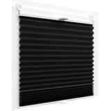 thumbnail of Plissee Faltrollo inkl. Klemmträger schwarz 35x200 cm Jalousie
