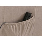 thumbnail of Fernsehsessel HWC-K62, Sessel Relaxsessel TV-Sessel, Liegefunktion Aufstehhilfe elektrisch, Metall Chenille ~ creme