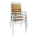 thumbnail of Chaises bistro frêne et aluminium Bolero (Lot de 4)