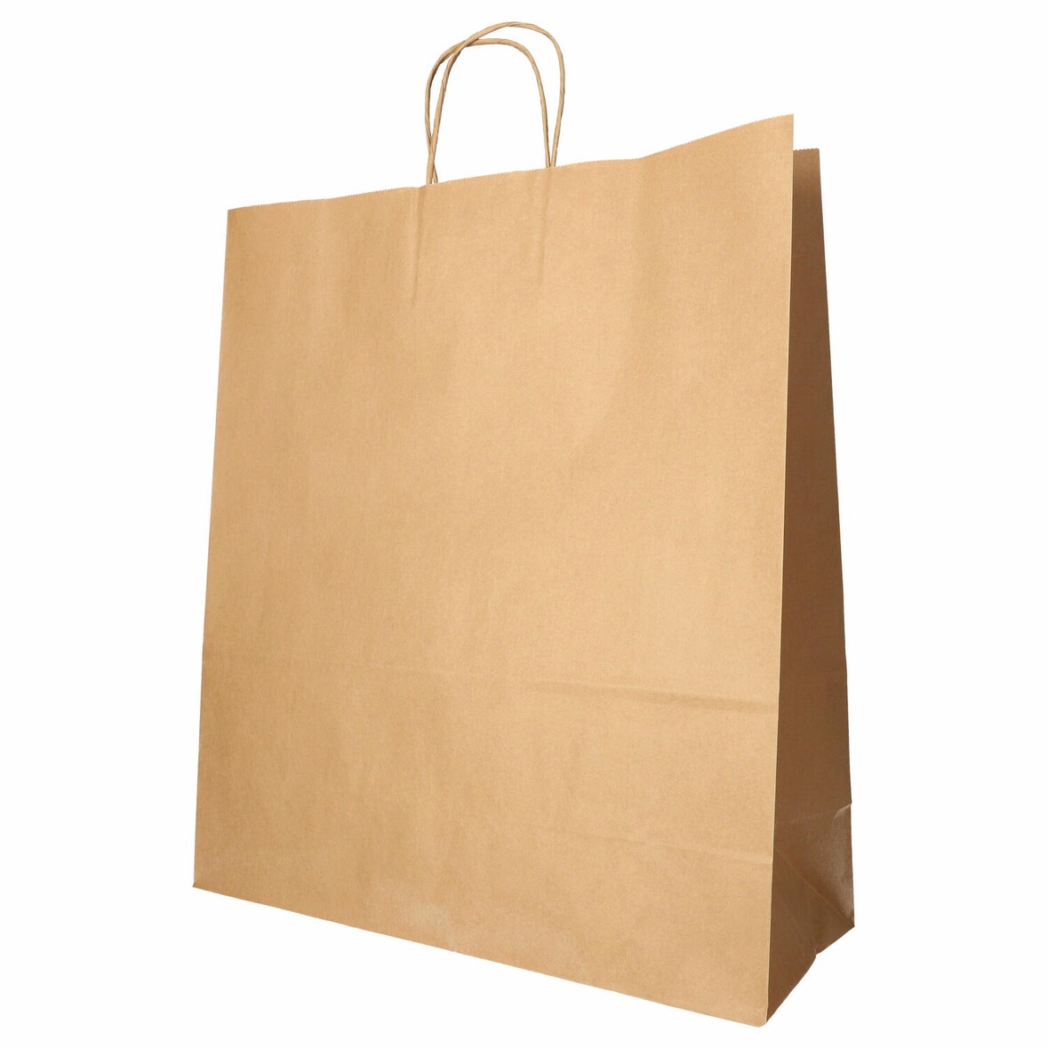25x Papiertragetaschen mit Papierkordel Kordeltasche 41 x 35 x 14 cm braun