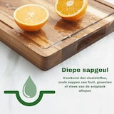 thumbnail of Bikolo® Snijplank - Serveerplank - Borrelplank - Serveerkanaal - Acaciahout