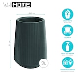 thumbnail of WellHome - Blumentopf aus Rotationsgeformtes Polyethylen 9L Ø40x53cm in farbe Graphit - Coro Bowl HIGH