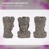 thumbnail of ML-Design Pflanztopf Frauenkopf 21x16x32 cm Bronze Harz Statue Innen/Außen Pflanzgefäß Blumentopf Gartendeko