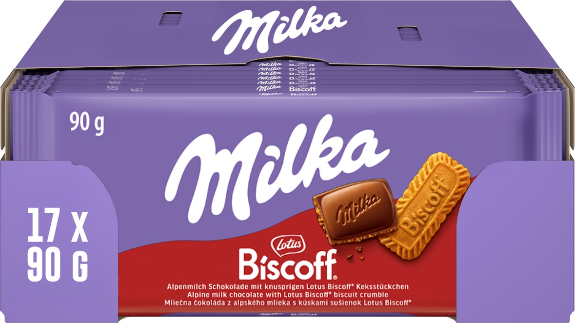 Milka Biscoff Tafel 17 x 90 g (1,53 kg)