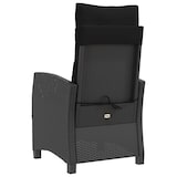 thumbnail of vidaXL Tuinstoelen 2 st verstelbaar met kussens poly rattan zwart