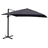 thumbnail of Gastronomie-Ampelschirm HWC-A96, Sonnenschirm, 3x4m (Ø5m) Polyester/Alu 26kg ~ anthrazit ohne Ständer, drehbar