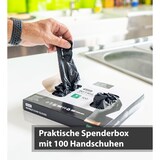 thumbnail of Einweghandschuhe für Lebensmittelbereiche, Medizin, Kosmetik und Haushalt Schwarz 100 Stück