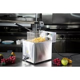 thumbnail of Profi- friteuse HDF1108, 26,5 x 55,8 x 39 cm, 8 L, 3250 W, mechanisch bedieningspaneel, zilver