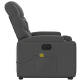 thumbnail of vidaXL Elektrischer Massagesessel mit Aufstehhilfe Dunkelgrau Stoff