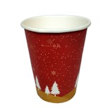 thumbnail of 1000 Glühweinbecher Pappe, Kaffeebecher, Weihnachtsmotiv 225ml 0,2l Füllstrich