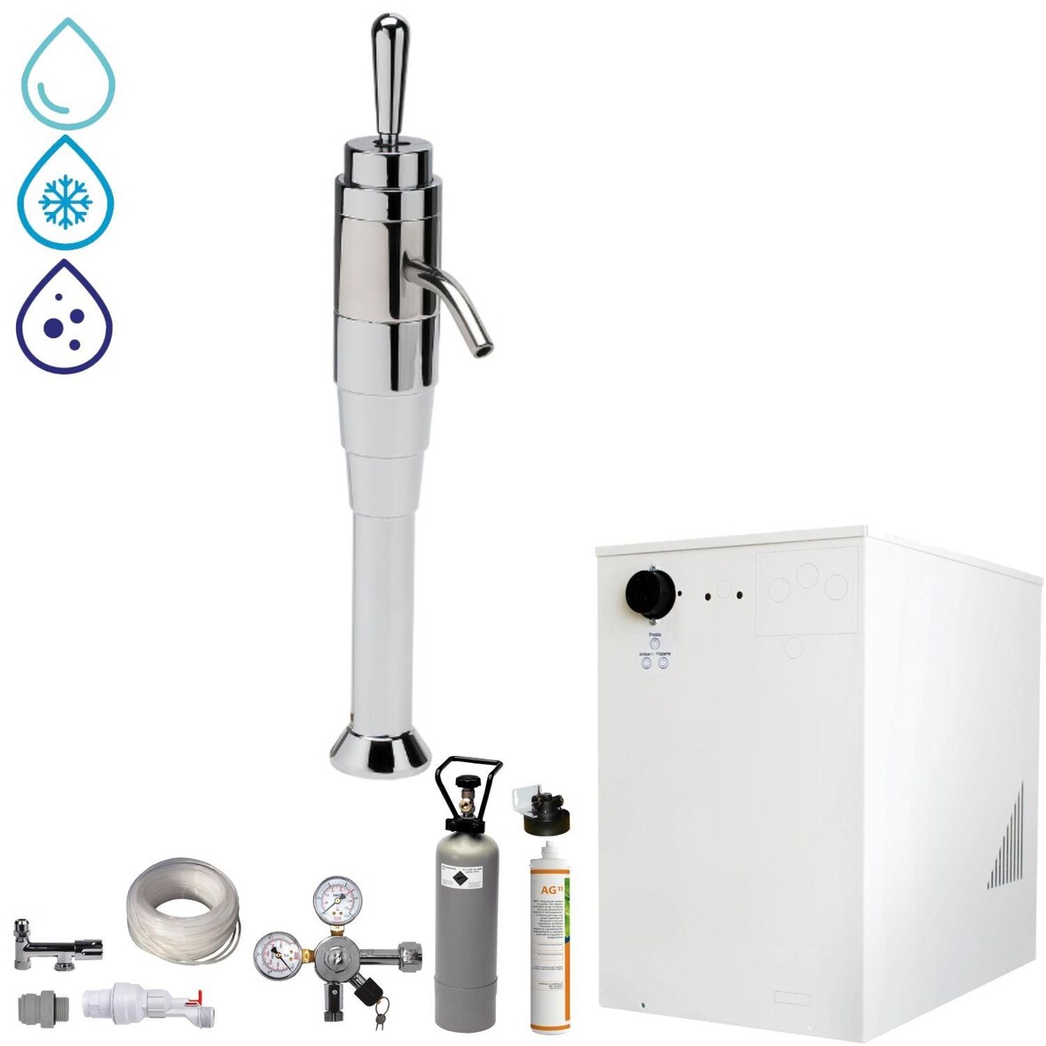 Tafelwassergerät BieTal BT-30U Kühlung Schanksäule Joystick Filter 6Kg CO2