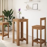 thumbnail of Table de bar chêne artisanal 51x50x103,5 cm bois d'ingénierie Modèle Boréal Pure Pro