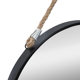 thumbnail of WellHome - Specchio tondo in metallo con corda Ø55 cm