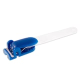 thumbnail of Pince bretelle plastique avec lanière translucide - bleu roi (lot de 100)